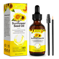 Aliver 60ml Natural Sunflower Seed Oil Pure Hair Skin Care Treatment Growth Scalp Moisturizer Dry Damaged Hair