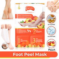 Aliver Foot Peel Mask Soft Feet Hard Dead Skin Remover Callus Socks Smooth Exfoliating Repair Rough Heels