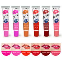 Aliver 6 Colors Lip Tint Peel off Set, Red Lip Stain Long Lasting Waterproof Lipstick Lip Gloss Sets Colored Matte Tattoo