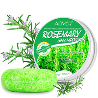 Aliver Organic Rosemary Shampoo Bar Natural Hair Growth Care Soap Anti Hair Loss Scalp Regrowth Moisturizing, 60g