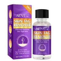 Aliver Safe Skin Tag Remover Mole Wart Removal Spot Natural Effective Acne Pimple Painless Face Body Liquid, 30ml