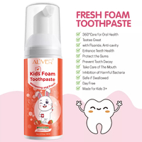 Aliver Foam Toothpaste Kids Dental Care Children Toddler Muss Tooth Paste Teeth Cleaning Care 3+ 60ml