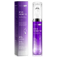 Atoany Caffeine Eye Serum Roller Under Eye Cream Puffy Eye Bags Dark Circles Wrinkles Fine Lines Skin Firming Retinol, 15ml