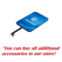 Kome Qi Wireless Charger Charging Receiver Inner Patch Module for Regular Android Phone Case with micro-USB connector