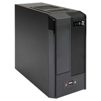 IN WIN BM677 Mini-ITX Desktop Slim Form Factor Computer Case, 180W PSU, 2xUSB3.0, Black