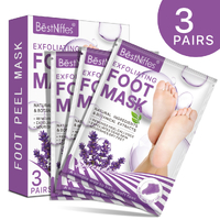BestNiffes 3pcs Foot Peel Mask Soft Feet Hard Dead Skin Remover Exfoliating Socks Callus