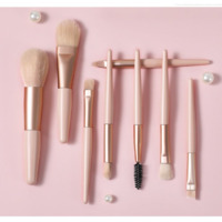 8pcs set Professional Makeup Brush Set Eye Make up Brushes Cosmetic Foundation Blusher Eyeshadow Eyebrow Blending Brush Set