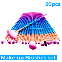 Professional Makeup Brush Set Brushes Diamond Unicorn Make-up Cosmetc Foundation