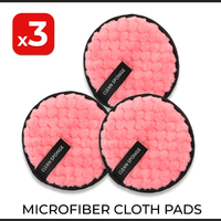 3pcs Microfiber Cloth Pad Makeup Remover Cleansing Reusable Puff Face Towel AU