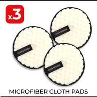 3pcs Microfiber Cloth Pad Makeup Remover Cleansing Reusable Puff Face Towel AU