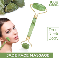 Jade Face Massage Roller Facial Tool Natural Body Neck Guasha Slimming Beauty