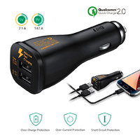Kome CC02 Fast Quick Charger QC 2.0 Adaptive Dual USB Port for Car or Boat or Truck