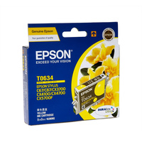 Epson T0634 Genuine Yellow Ink Cartridge For Stylus Printers C67 C87 C87+ CX3700 CX4100 CX4700 CX5700F