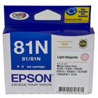 Epson 81N Light Magenta Ink Cartridge,  High Capacity Claria for Stylus Photo Inkjet Printers