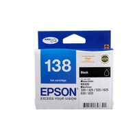 Epson 138 High Capacity Black Ink Cartridge, DURABrite Ultra, Epson