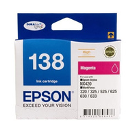 Epson 138 High Capacity Magenta Ink Cartridge, DURABrite Ultra, Epson