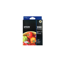 4x Epson 200 Genuine Standard Capacity DURABrite Ultra Ink Cartridge Black/Cyan/Yellow/Magenta Combo Saver Pack
