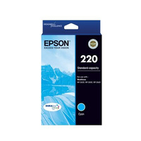 Epson 220 Cyan Ink Cartridge; Standard Capacity; C13T293292, DURABrite Ultra