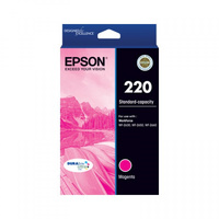 Epson 220 Magenta Ink Cartridge; Standard Capacity; C13T293392, DURABrite Ultra