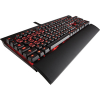 Corsair K70 LUX Mechanical Gaming Keyboard, Red LED, Cherry MX Brown Switches, USB Wired