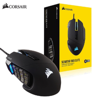 Computer Gaming Mice Corsair Scimitar RGB Elite USB Wired Mouse 18000 DPI Programmable CH-9304211-AP