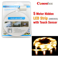 LED Strip Lighting Set for Bed Shelves Wardrobe 5 m long Touch Sensor (Dimmer) and AU Power Adapter