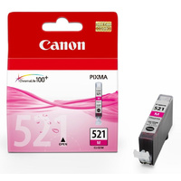 Genuine Canon Ink Cartridge CLI-521M Magenta Color for Canon PIXMA Printers