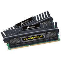Corsair Vengeance 8GB (2x4GB) DDR3 1600MHz RAM, DIMM, 9-9-9-24, 2x240-pin, Lifetime warranty