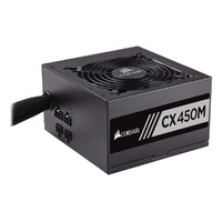 ATX Power Supply 450W 80+ Bronze Semi-Modular CX450M Corsair CP-900101-AU