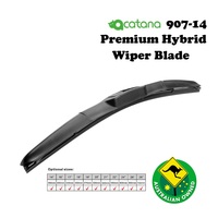 14" Hybrid Wiper Blade Quiet U-Hook Acatana Aero Dynamic