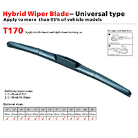 Hybrid Aero Wiper Blade 21 inch (525mm) + Extra Rubber