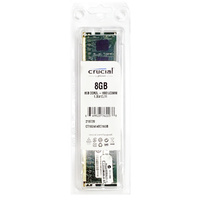 Crucial 8GB DDR3 1600MHz PC3-12800 CL11 240pin Non ECC Desktop Memory RAM 1.35V
