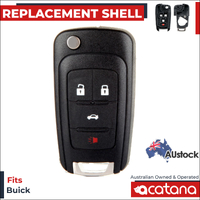 Acatana Remote Flip Car Key Shell Case for Buick LaCrosse 2010 - 2013 Blank Fob 4 Button