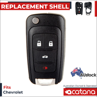 Acatana Remote Flip Key Shell Case Blank Replacement for Chevrolet Cruze 2011 - 2013 4B
