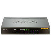 D-Link 8-Port 10/100Mbit Unmanaged Desktop Switch with 4x PoE Ports