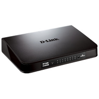 D-Link 16-Port  Unmanaged Desktop Switch Fast Ethernet 10Mbps 100Mbps