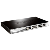 D-Link DGS-1210-28 28-Port (24 UTP, 4 SFP) Gigabit Smart Manageable Switch with 4 Gigabit SFP Ports