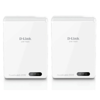 D-Link DHP-701AV PowerLine AV2 up to 2000 Gigabit Wired Network Extender Kit, Plug-and-Play, MIMO