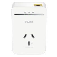 D-Link PowerLine AV500 Passthrough Network Starter Kit, 10/100BASE-TX Fast Ethernet ports with audio MDI/ MDIX
