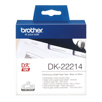 Brother White Continuous Paper Roll, 12mm x 30.48m