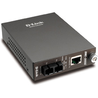 D-Link DMC-300SC Media Converter 100BaseTX to 100BaseFX, SC Fibre Connector (Multimode 1300nm), 2km