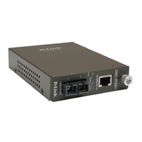 D-Link DMC-515SC Media Converter, 10/100 to 100BaseFX (SC) Singlemode Media Converter, up to 15km range distance