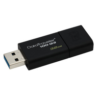 Kingston Digital 32GB DT100 G3 DataTraveler USB 3.0 Flash Drive, (Up to 40MB/s read/10MB/s write)