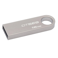 Kingston 16GB Digital DataTraveler SE9 Flash Drive Memory Stick USB 2.0 Silver Metal