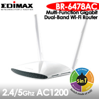Edimax BR-6478AC AC1200 5-in-1 Dual-Band Wi-Fi Gigabit Router w/ USB Port & VPN 2.4GHz / 5GHz (300Mbps / 867Mbps) Wi-Fi 802.11ac