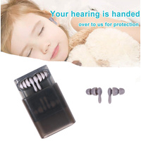 Noise Cancelling Earplugs Silicone Ear Plugs Sleep 2 Pairs  Snore  Study Soft