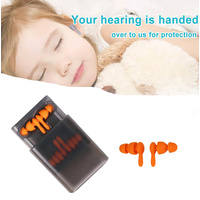 Noise Cancelling Earplugs Silicone Ear Plugs Sleep 2 Pairs  Snore  Study Soft