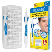 EAR WAX CLEANING TOOL QTWIST Q GRIP Q TWIST remover soft spiral earwax 16PCs