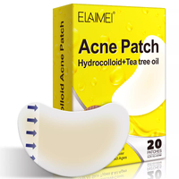 Elaimei Acne Pimple Patch Large Spot Remover Control Cover Long Size Hydrocolloid Strip for Breakouts Extra Coverage Stickers Facial Skin Care (20 pat