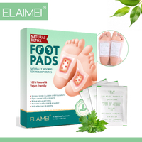 ELAIMEI Adhesive Detox Foot Patches Pads Natural plant Toxin Removal Sticky Cleansing